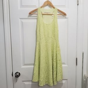 Rachel rachel Roy lime green lace dress sz M